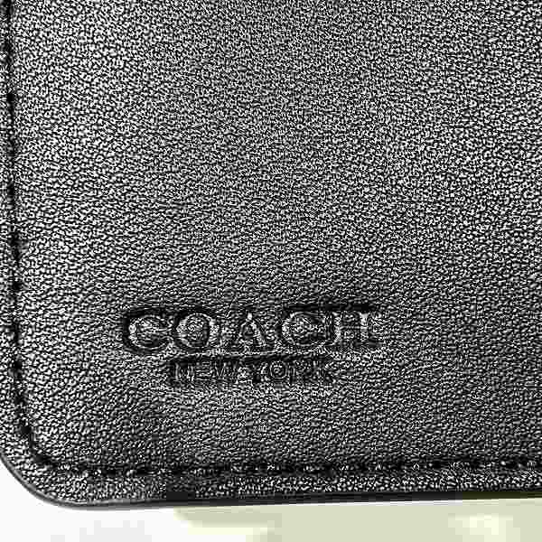 Coach Signature PVC Leather Bifold Wallet F23553 in Great Condition