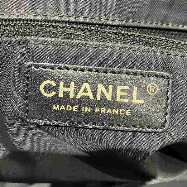 Chanel Nylon Leather New Travel Line MM Shoulder Bag in Good Condition