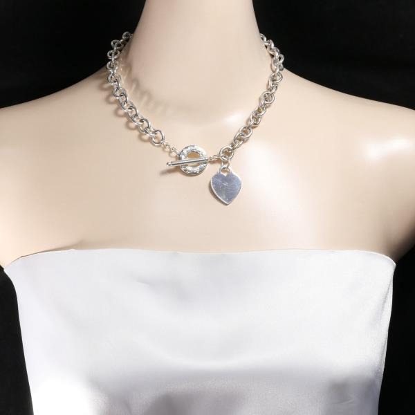 Tiffany & Co Return to Silver Necklace in Excellent Condition