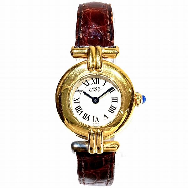 Cartier Must Colisee Vermeil Quartz Watch 590002 in Fair Condition