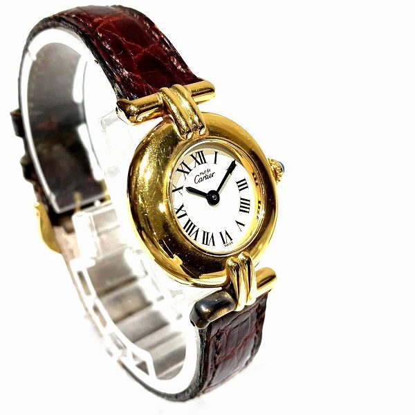 Cartier Must Colisee Vermeil Quartz Watch 590002 in Fair Condition