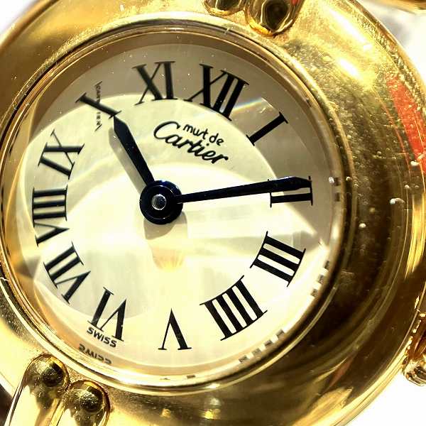 Cartier Must Colisee Vermeil Quartz Watch 590002 in Fair Condition