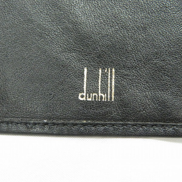 Dunhill Black Leather Bifold Wallet in Good Condition