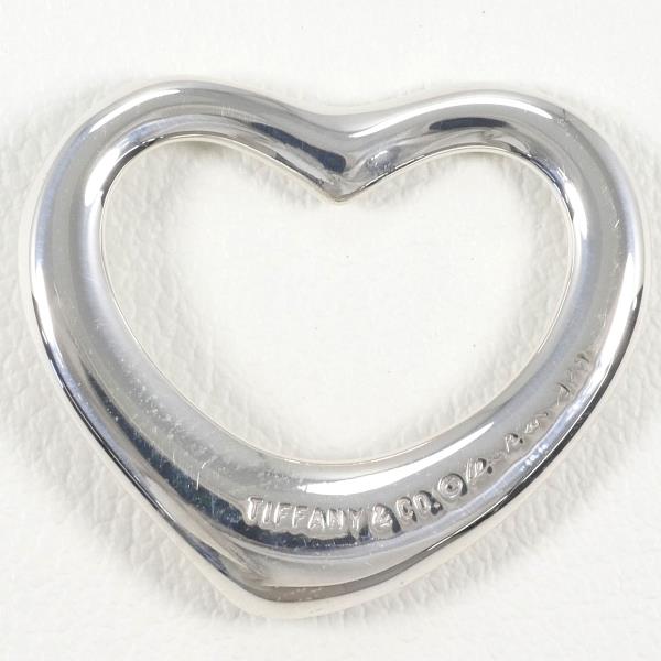 Tiffany & Co Open Heart Silver Pendant Top in Pristine Condition