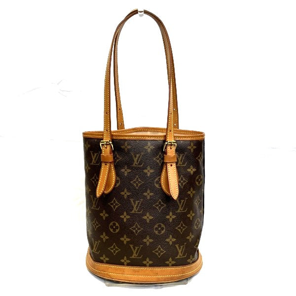 Louis Vuitton Monogram Petit Bucket Tote Bag M42238 in Fair Condition