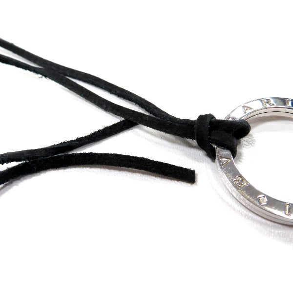 Bvlgari Leather Keyring Necklace 1498AR in Good Condition