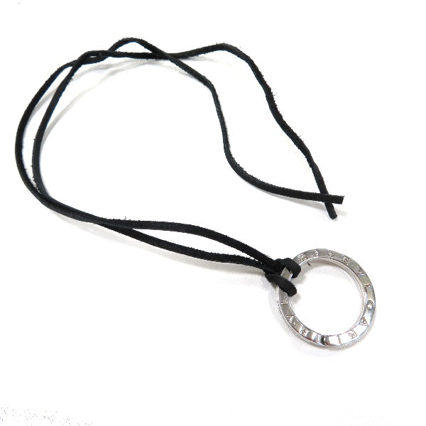 Bvlgari Leather Keyring Necklace 1498AR in Good Condition