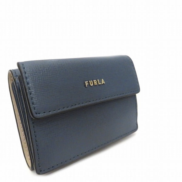 Furla Leather Babylon Trifold Wallet PCY9UNO B30000 in Good Condition