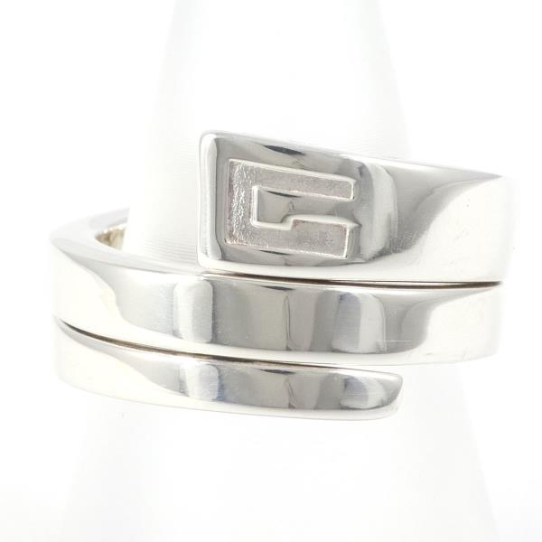 Gucci Silver Snake Spiral Ring Size 12 in Excellent Condition