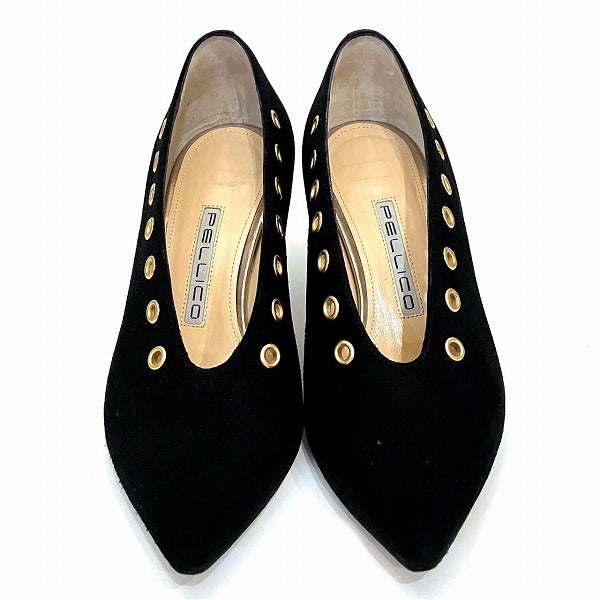 Pellico Suede Pumps Black Shoes Women