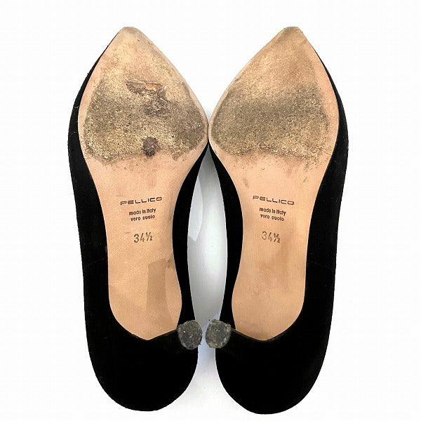 Pellico Suede Pumps Black Shoes Women