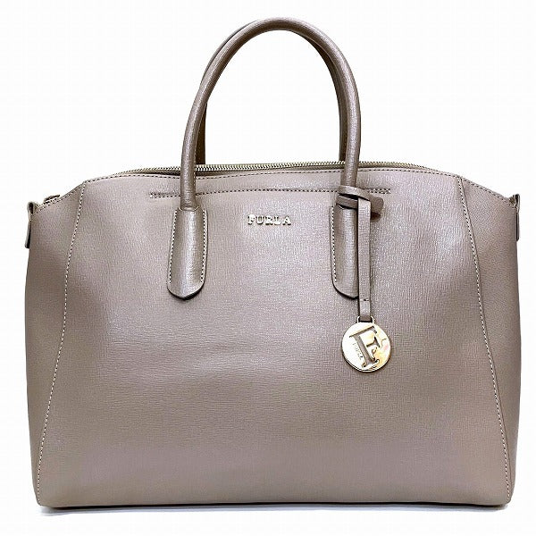 Furla Leather Handbag Tote Bag in Good Condition