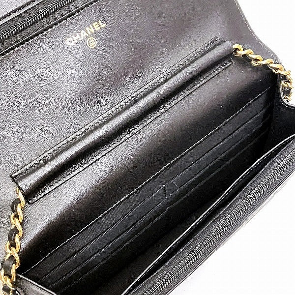 Chanel Lambskin Chain Wallet AP3076