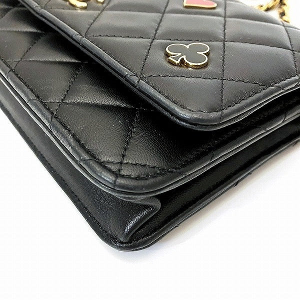 Chanel Lambskin Chain Wallet AP3076