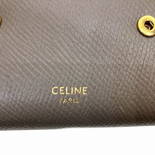 Celine Small Trifold Leather Wallet 10B573BEL.10BL in Good Condition