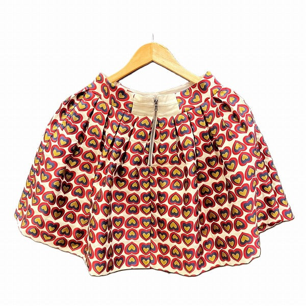 Alice and Olivia Multicolor Heart Skirt