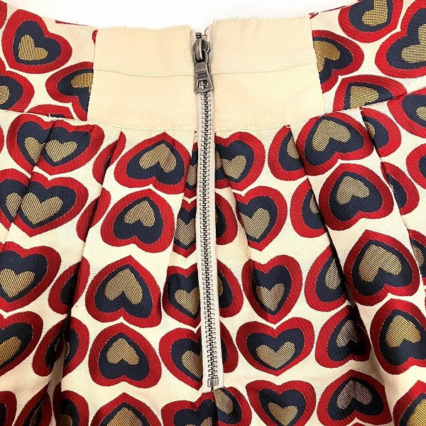 Alice and Olivia Multicolor Heart Skirt