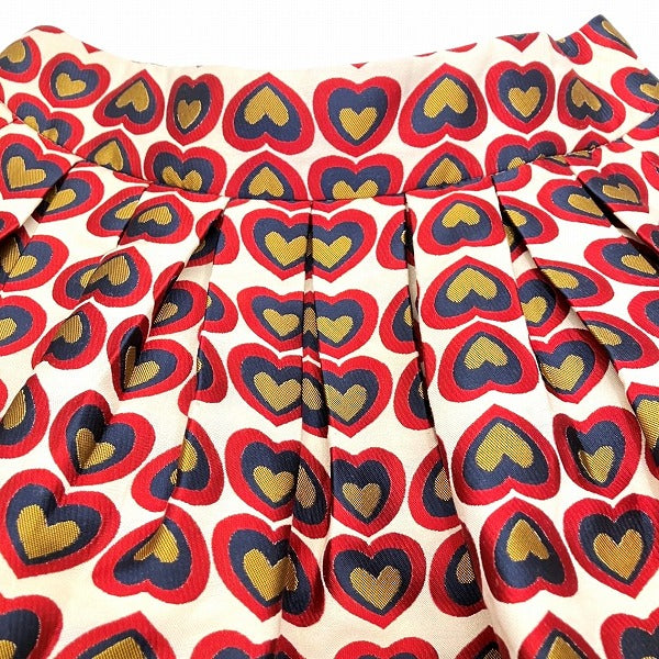 Alice and Olivia Multicolor Heart Skirt