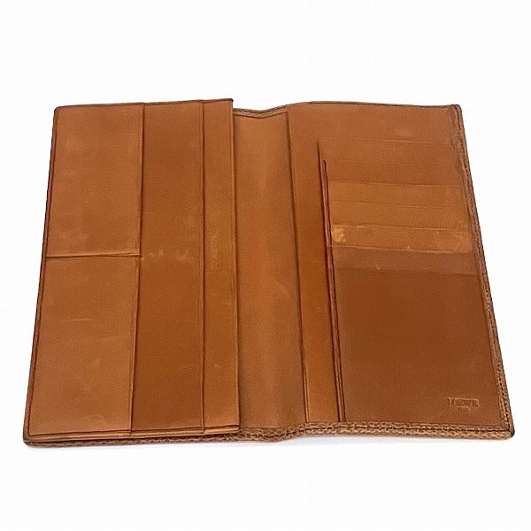 Loewe Leather Bifold Long Wallet in Good Condition