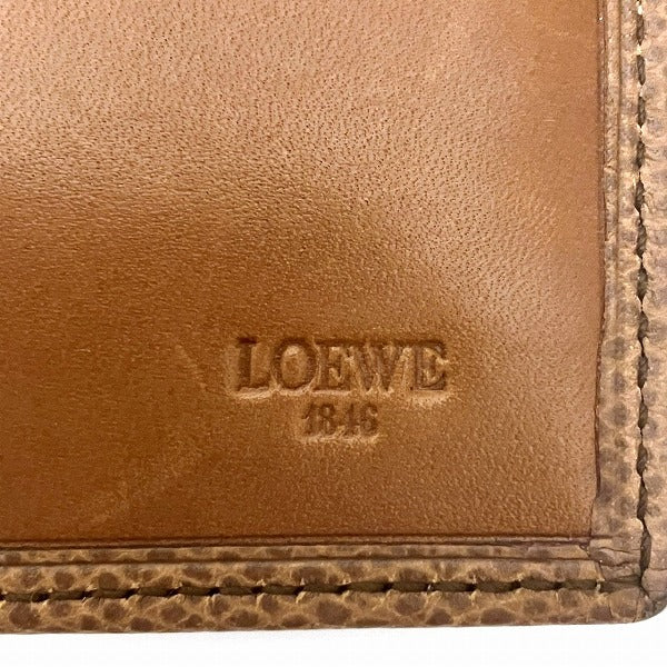 Loewe Leather Bifold Long Wallet in Good Condition