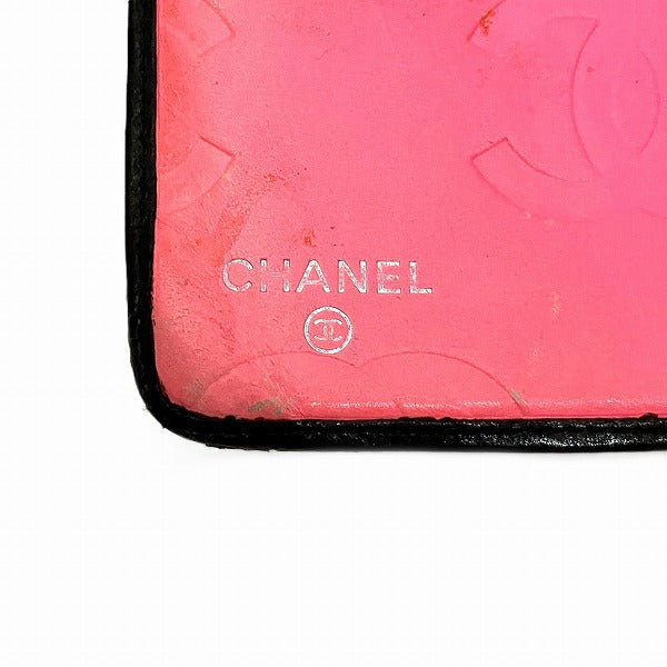 Chanel Cambon Long Wallet A26717 Black in Fair Condition