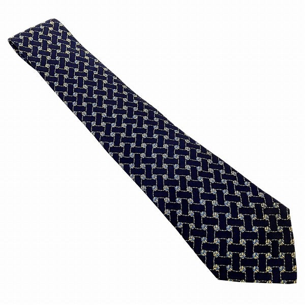 Hermes Silk Tie 146cm x 8.5cm in Great Condition