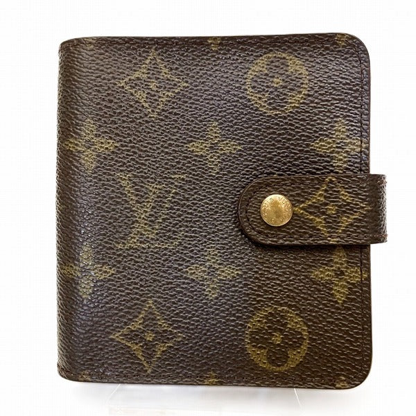 Louis Vuitton Monogram Compact Zip Wallet M61667 in Fair Condition