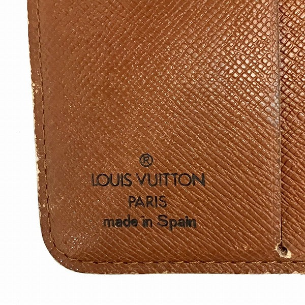 Louis Vuitton Monogram Compact Zip Wallet M61667 in Fair Condition