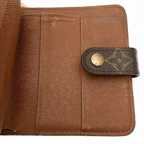 Louis Vuitton Monogram Compact Zip Wallet M61667 in Fair Condition