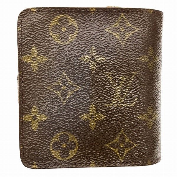 Louis Vuitton Monogram Compact Zip Wallet M61667 in Fair Condition