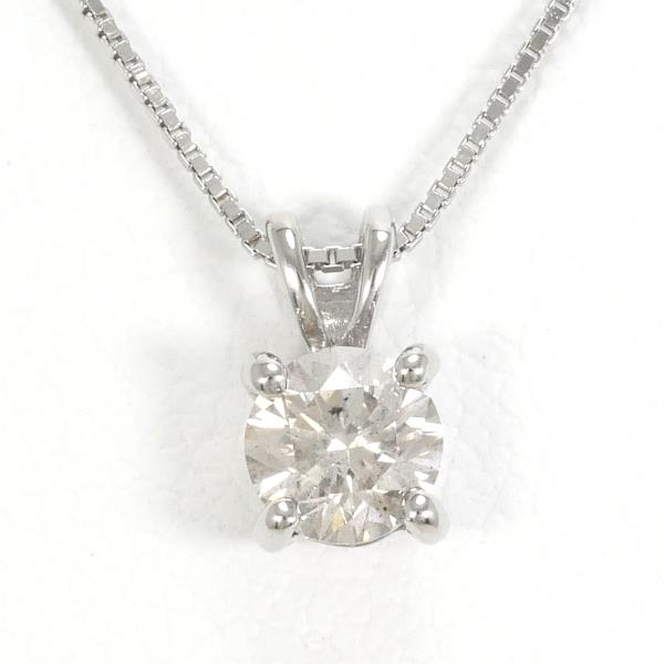 K10 White Gold Necklace Brown Diamond