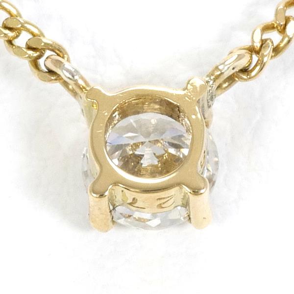 K18 Yellow Gold Diamond Necklace 0.27 SI1 in Excellent Condition