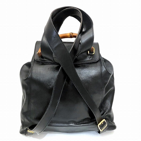 Gucci Bamboo Leather Backpack 2058