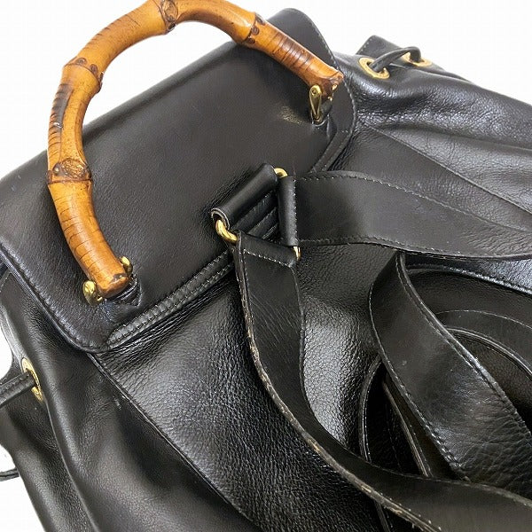 Gucci Bamboo Leather Backpack 2058