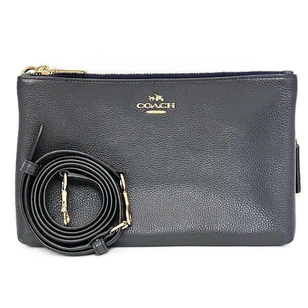 Coach Leather 2Way Bag Clutch F38273