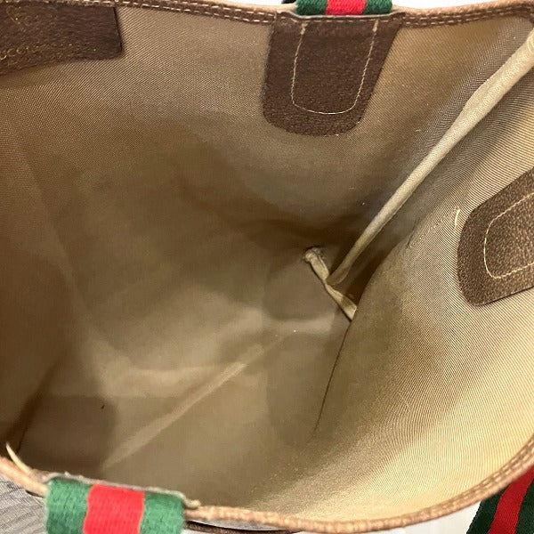 Gucci GG Supreme Old Gucci Sherry Line Tote Bag in Good Condition