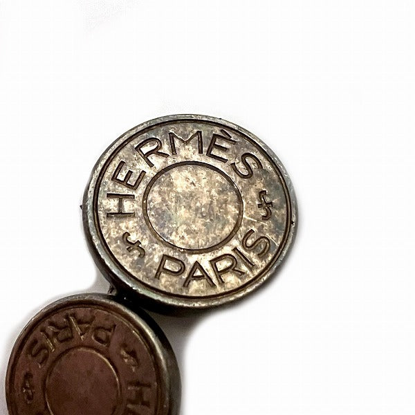 Hermes Silver Cufflinks in Fair Condition