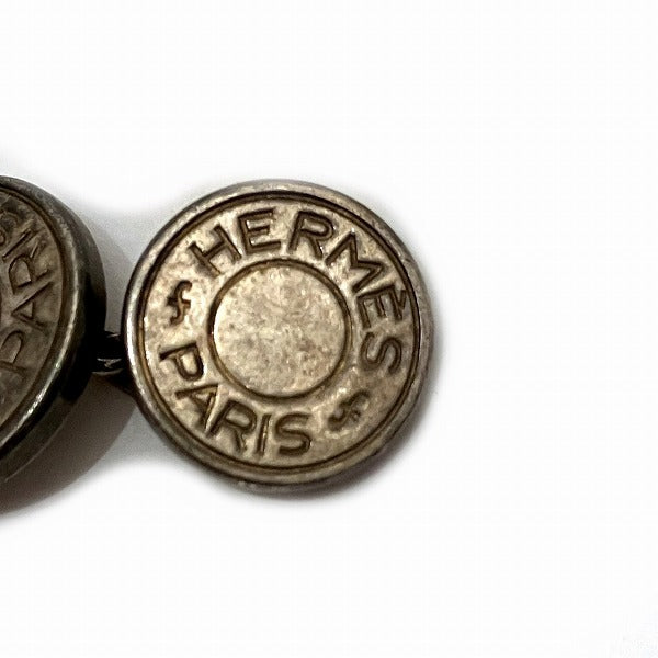 Hermes Silver Cufflinks in Fair Condition