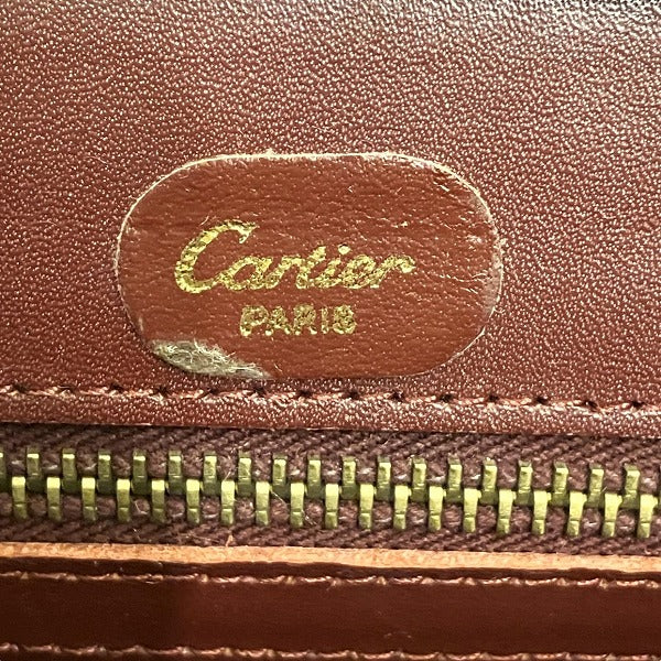 Cartier Must Line Leather Clutch Bag in Fair Condition