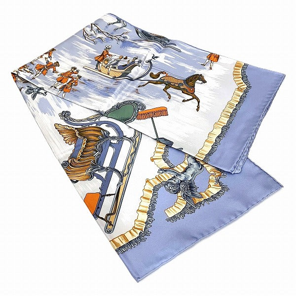 Hermes Silk Scarf Sled and Skate