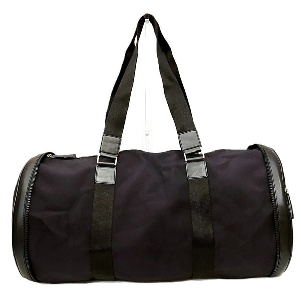 Salvatore Ferragamo Nylon Leather Boston Bag