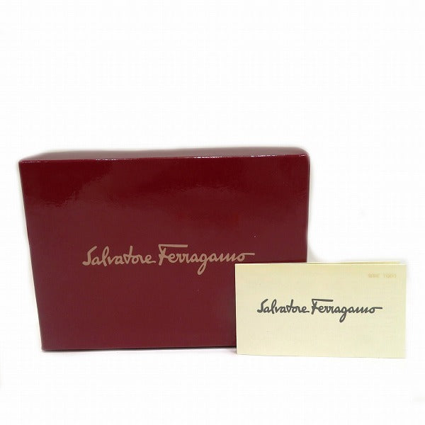 Salvatore Ferragamo Vara Ribbon Leather Wallet 22 3058 in Fair Condition