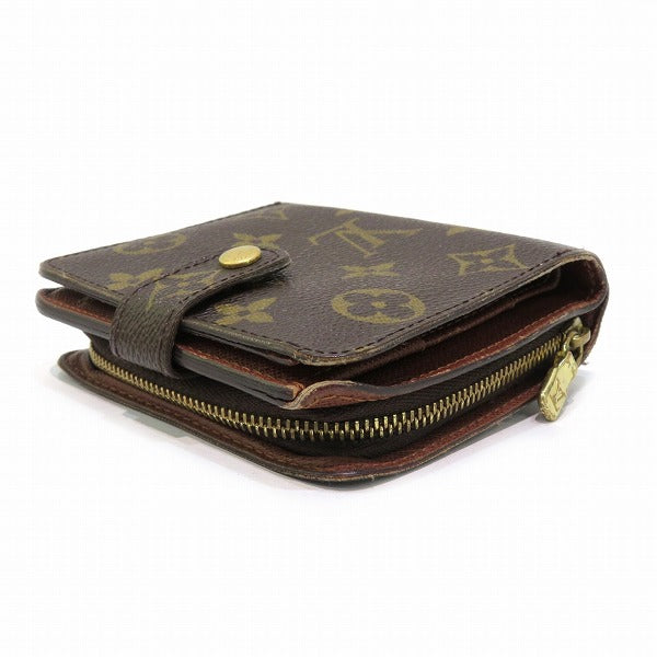 Louis Vuitton Monogram Compact Zip Wallet M61667 in Fair Condition