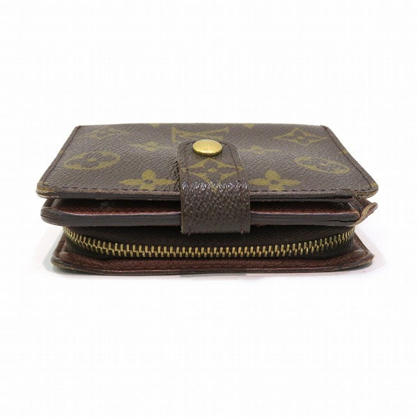 Louis Vuitton Monogram Compact Zip Wallet M61667 in Fair Condition