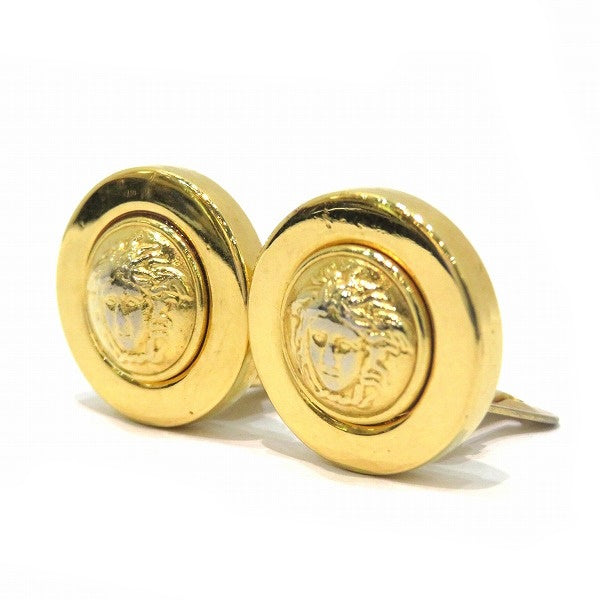 Versace Medusa Clip Earrings 1.8cm in Good Condition