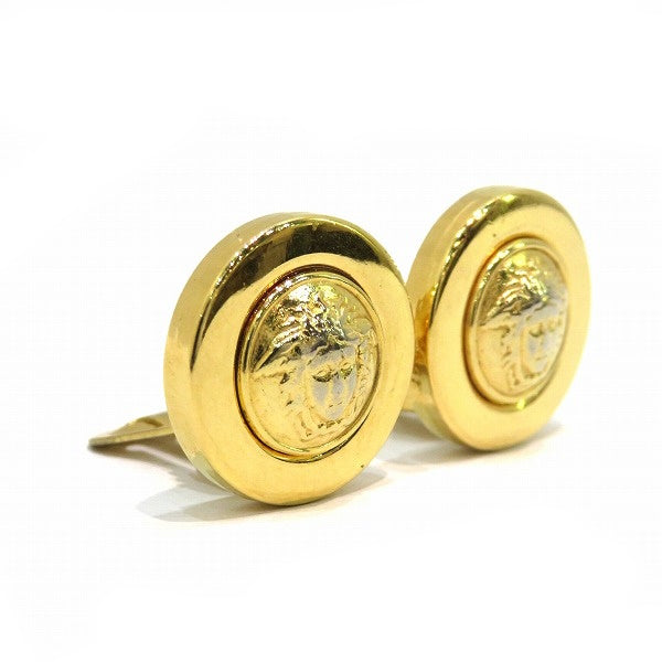 Versace Medusa Clip Earrings 1.8cm in Good Condition