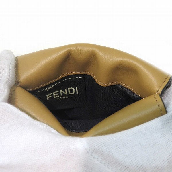 Fendi Leather Logo Embossed Tri-Fold Wallet in Great Condition