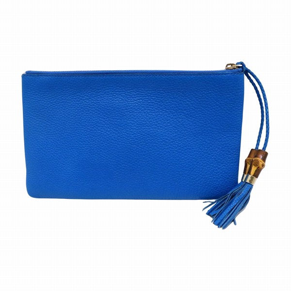 Gucci Bamboo Tassel Clutch Bag 376854 in Good Condition