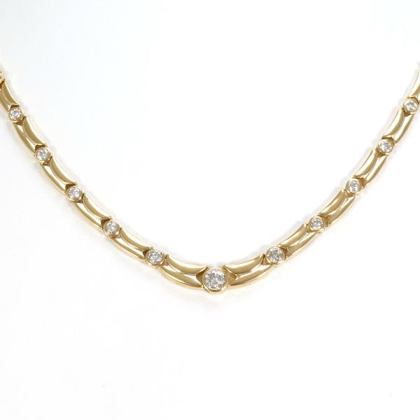 K18 Yellow Gold Diamond Necklace 42cm