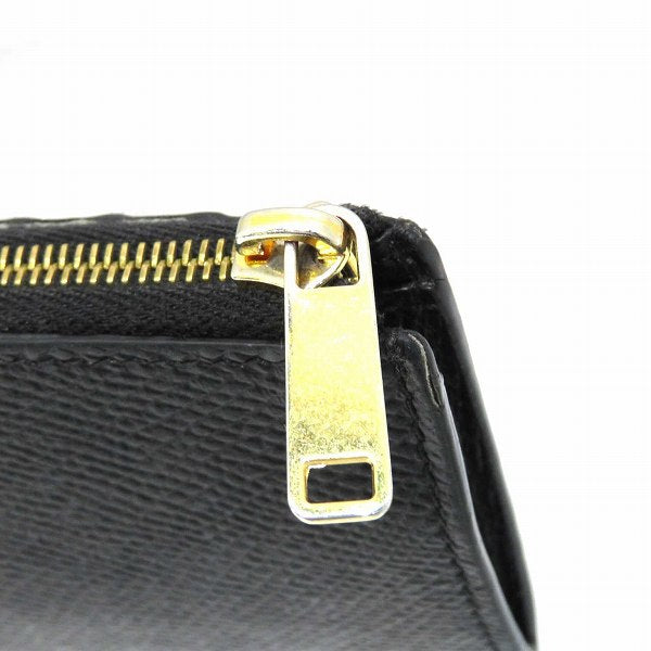 Celine Calf Leather Compact Zip Card Holder 10B683BEL in Fair Condition